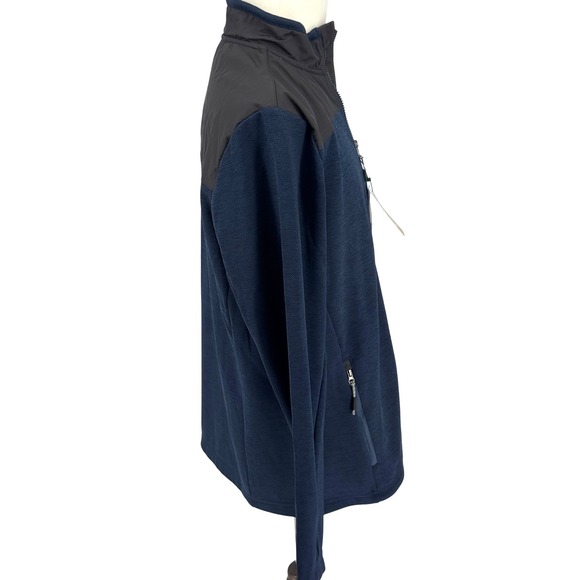 Orvis Men's Bonded Mesh Full Zip Jacket Fleece Lined Blue Size M - Picture 8 of 15